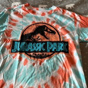 Used boys, Jurassic Park tie-dye T-shirt